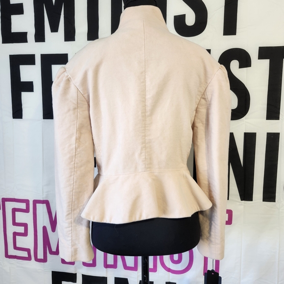 LIKE 4 DISCOUNT Peplum Doublet Waist Coat with Luxury Pearl Buttons - Picture 10 of 16